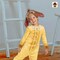 Kids Classic Disney Wish Valentino Costume, Yellow Jumpsuit Faux Fur Goat Headpiece